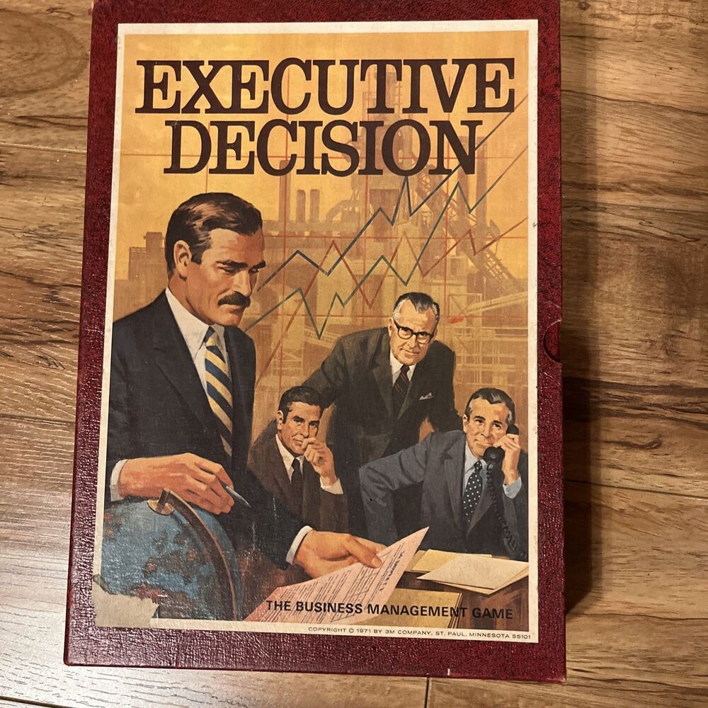 Executive Decision Business Management Board Game by 3M, 1971